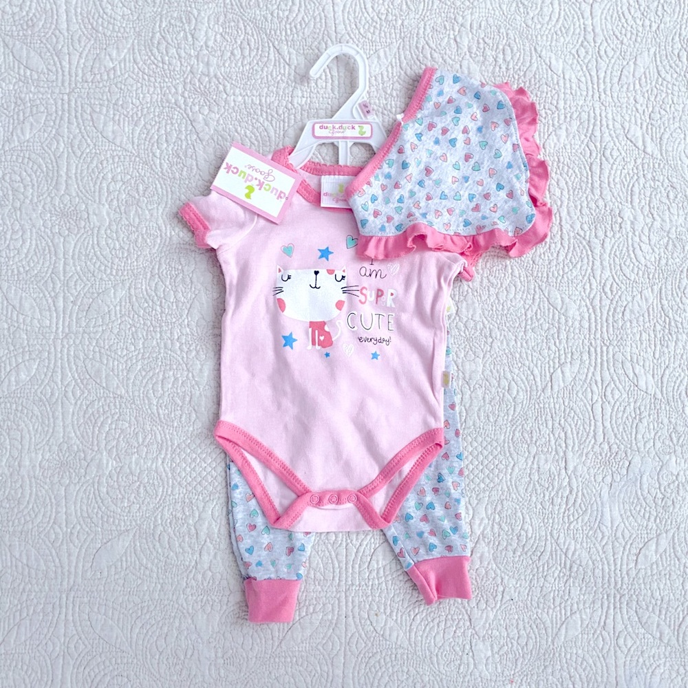 Baby Girls 6-9M 3 Piece Set